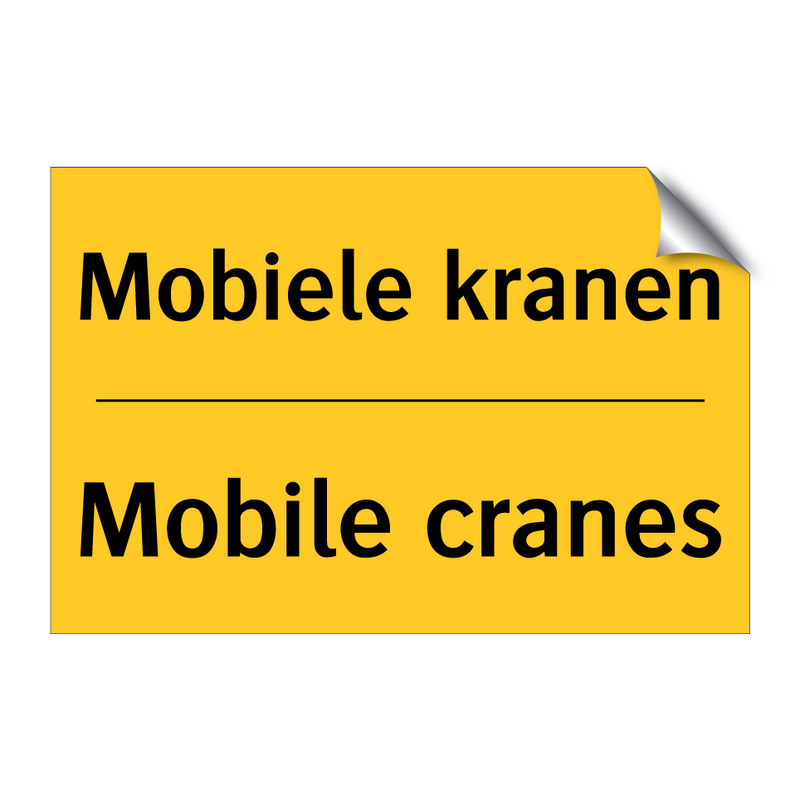 Mobiele kranen - Mobile cranes