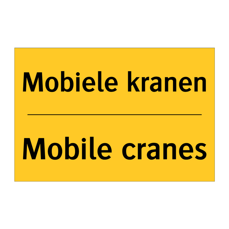 Mobiele kranen - Mobile cranes