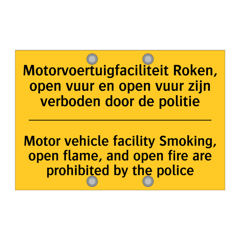 Motorvoertuigfaciliteit Roken, /.../ - Motor vehicle facility Smoking, /.../