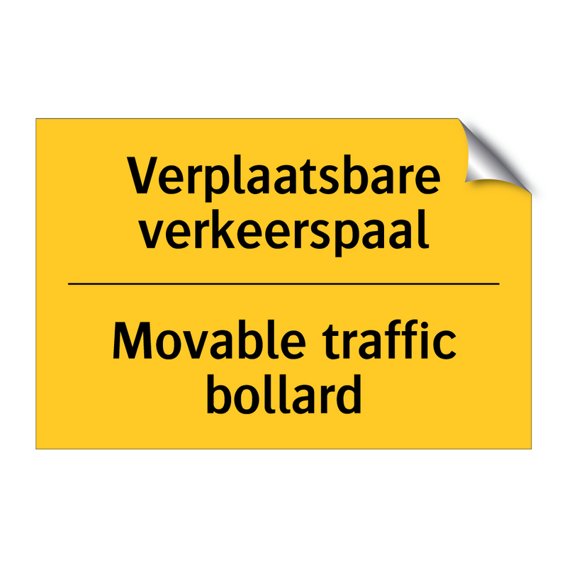 Verplaatsbare verkeerspaal - Movable traffic bollard