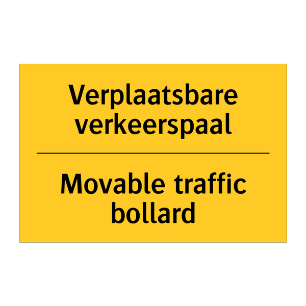 Verplaatsbare verkeerspaal - Movable traffic bollard