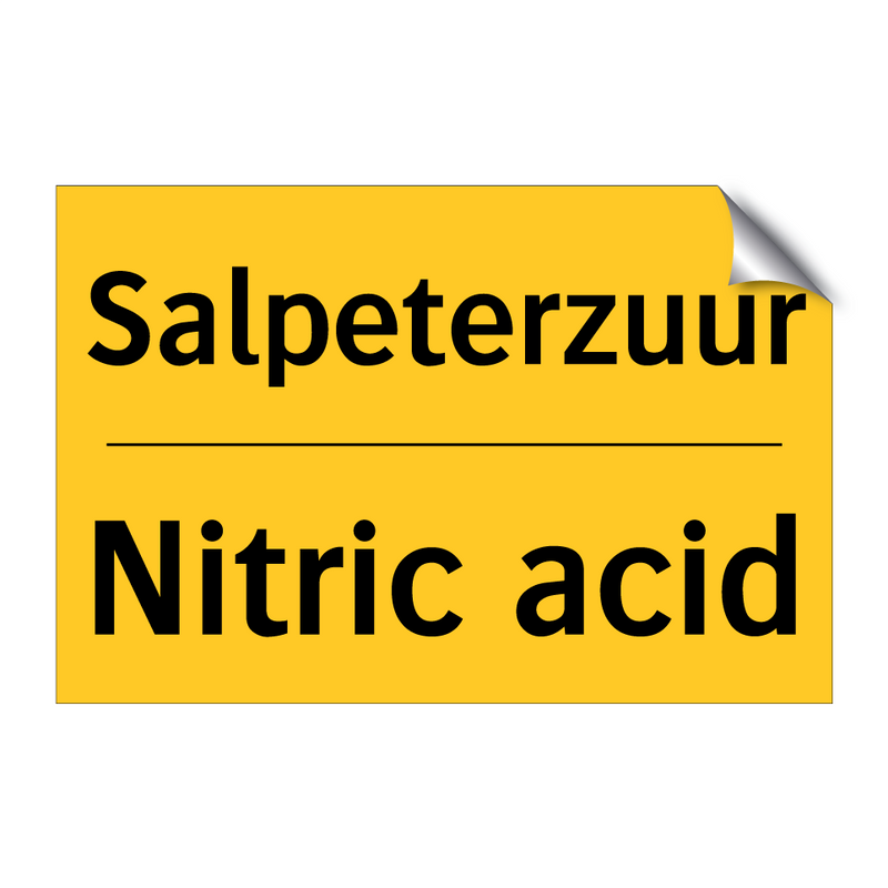 Salpeterzuur - Nitric acid & Salpeterzuur - Nitric acid & Salpeterzuur - Nitric acid