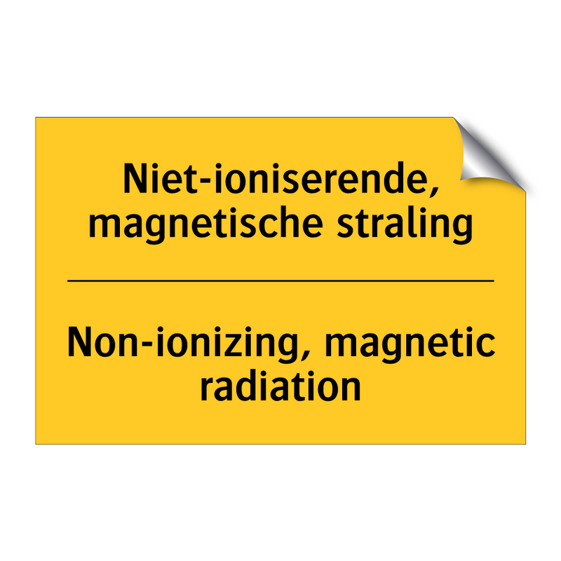 Niet-ioniserende, magnetische straling - Non-ionizing, magnetic radiation