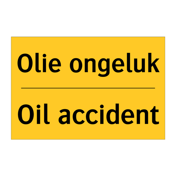 Olie ongeluk - Oil accident & Olie ongeluk - Oil accident & Olie ongeluk - Oil accident