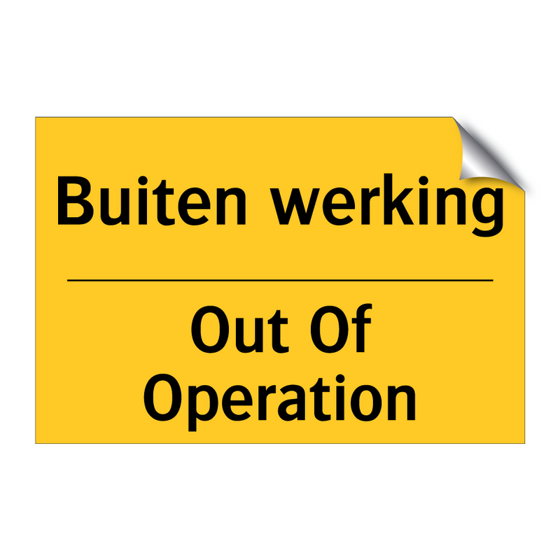 Buiten werking - Out Of Operation & Buiten werking - Out Of Operation