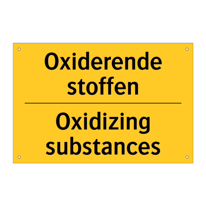 Oxiderende stoffen - Oxidizing substances & Oxiderende stoffen - Oxidizing substances