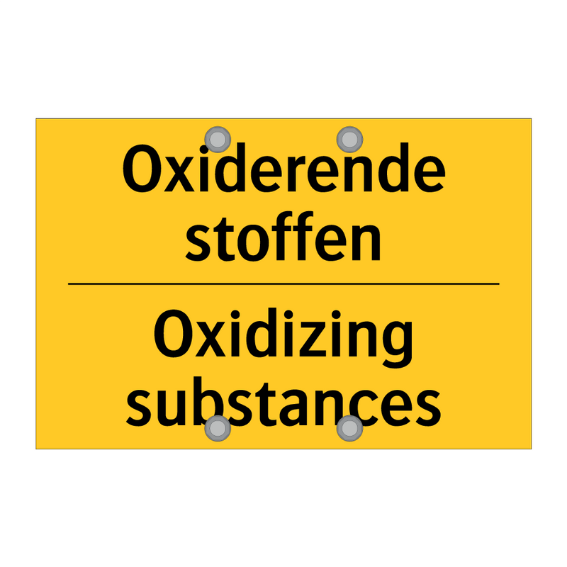 Oxiderende stoffen - Oxidizing substances & Oxiderende stoffen - Oxidizing substances