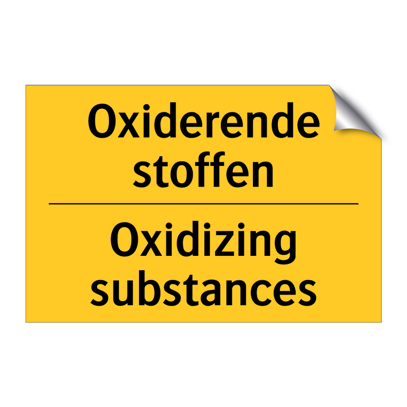 Oxiderende stoffen - Oxidizing substances & Oxiderende stoffen - Oxidizing substances