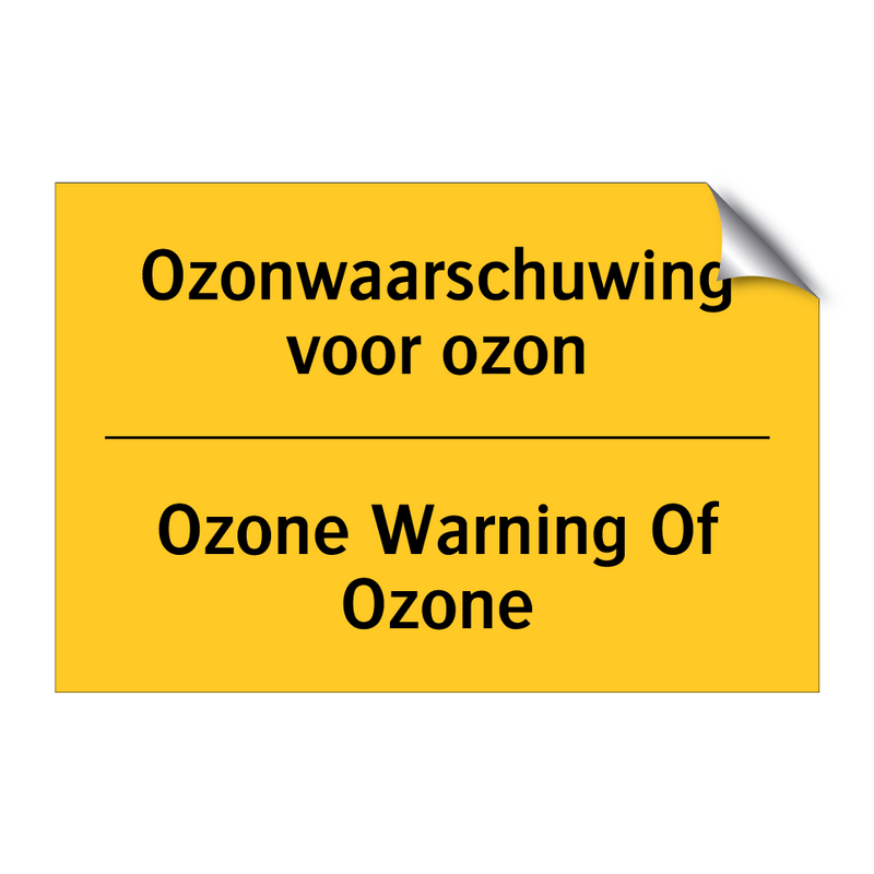 Ozonwaarschuwing voor ozon - Ozone Warning Of Ozone