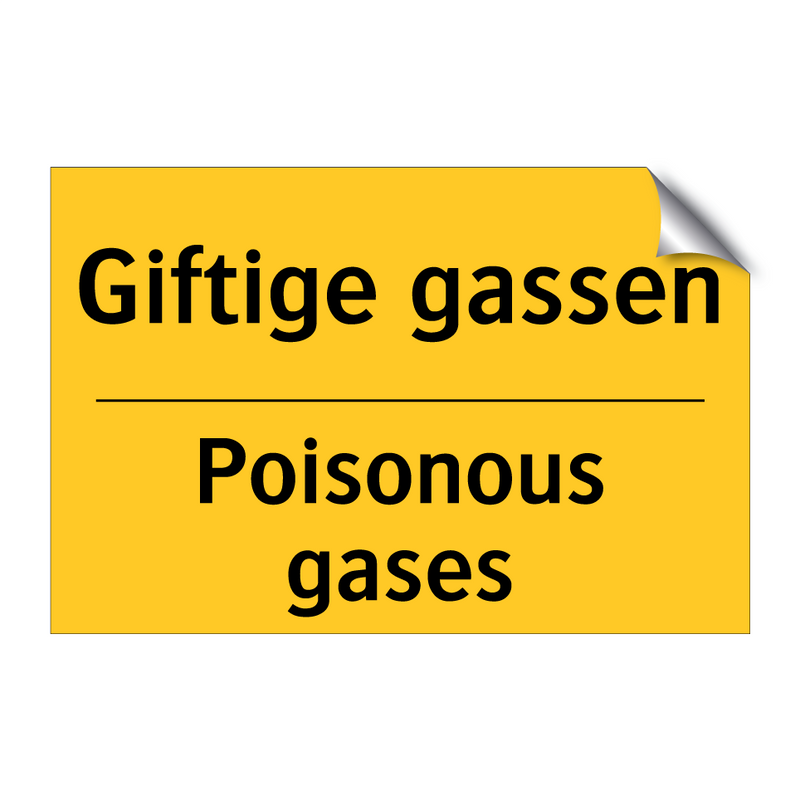 Giftige gassen - Poisonous gases & Giftige gassen - Poisonous gases