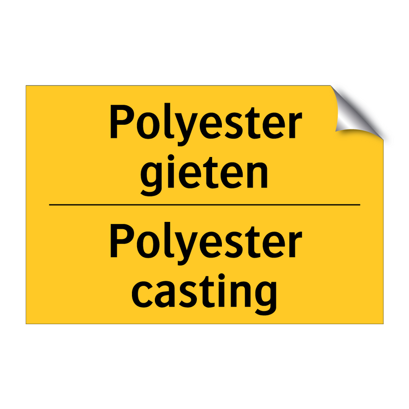 Polyester gieten - Polyester casting & Polyester gieten - Polyester casting