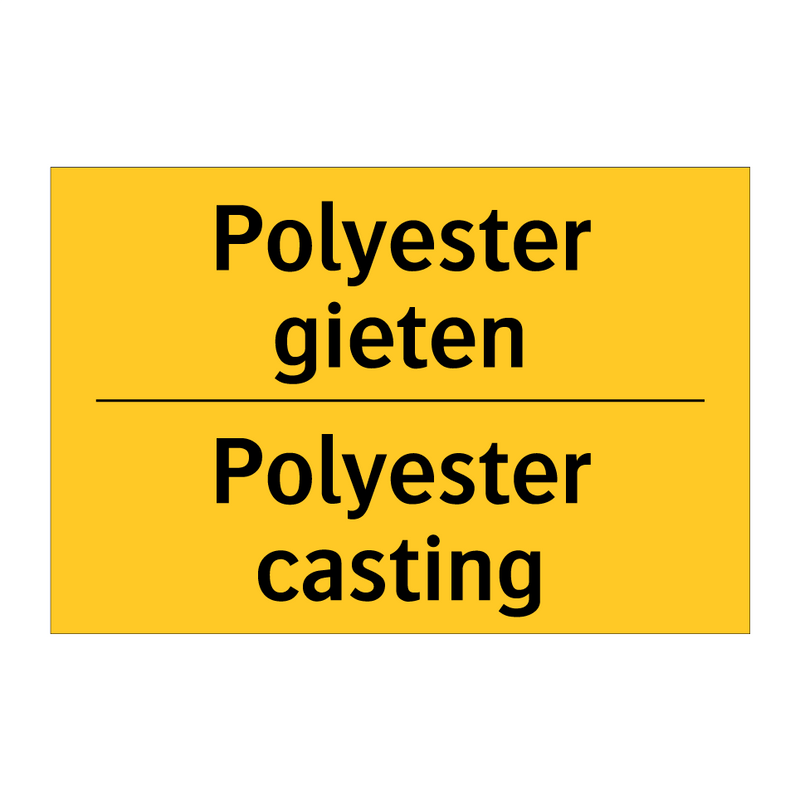 Polyester gieten - Polyester casting & Polyester gieten - Polyester casting