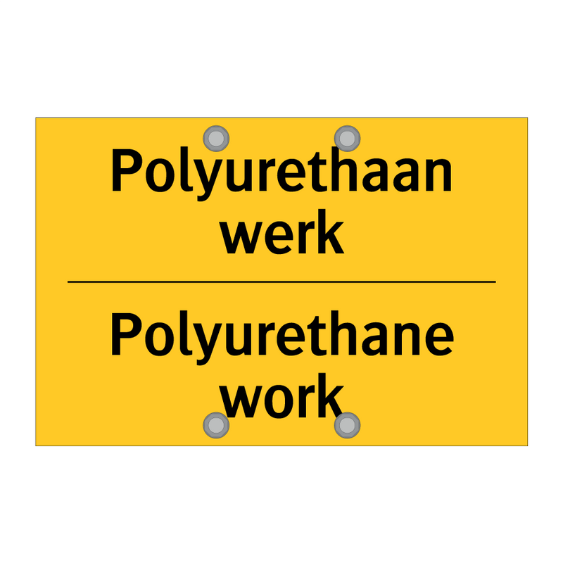 Polyurethaan werk - Polyurethane work & Polyurethaan werk - Polyurethane work