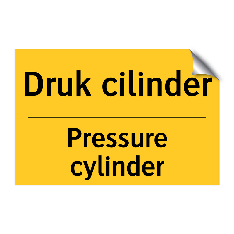 Druk cilinder - Pressure cylinder & Druk cilinder - Pressure cylinder