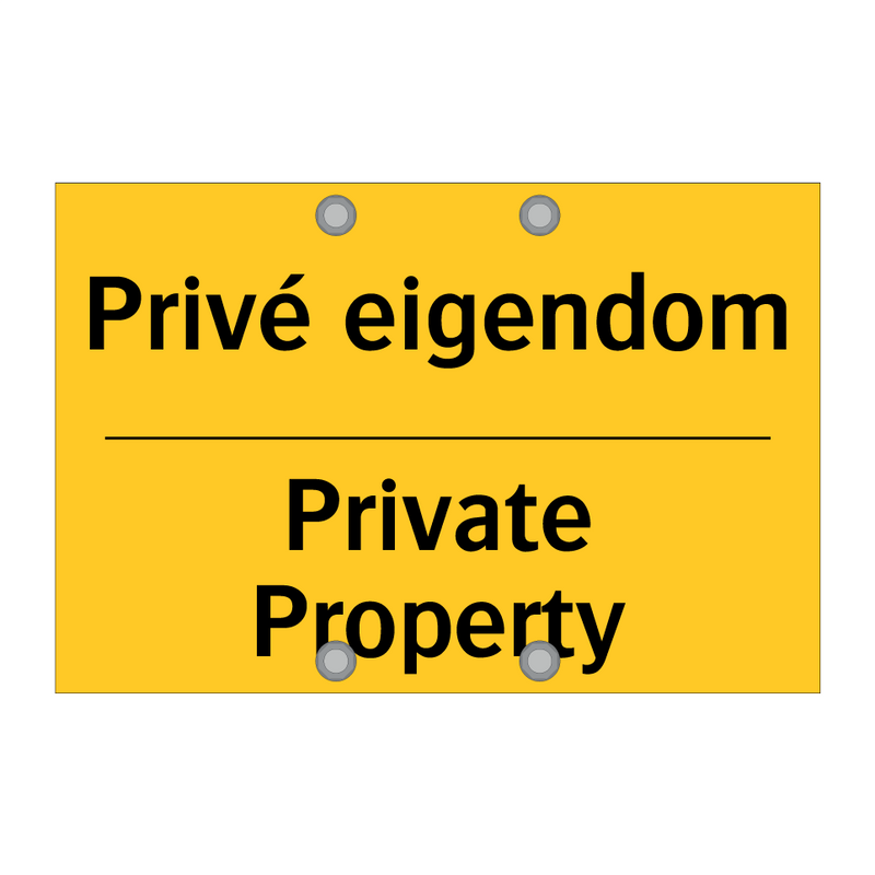 Privé eigendom - Private Property & Privé eigendom - Private Property