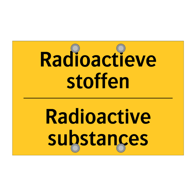 Radioactieve stoffen - Radioactive substances & Radioactieve stoffen - Radioactive substances