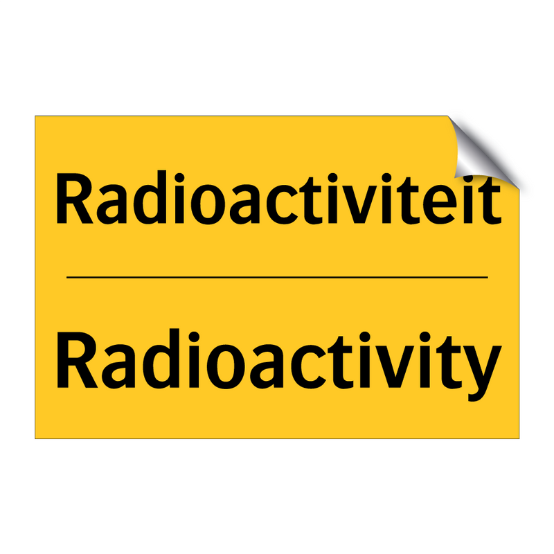 Radioactiviteit - Radioactivity & Radioactiviteit - Radioactivity & Radioactiviteit - Radioactivity