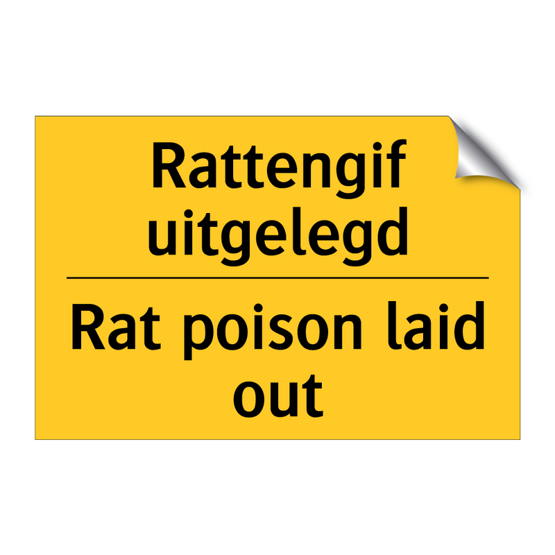 Rattengif uitgelegd - Rat poison laid out & Rattengif uitgelegd - Rat poison laid out