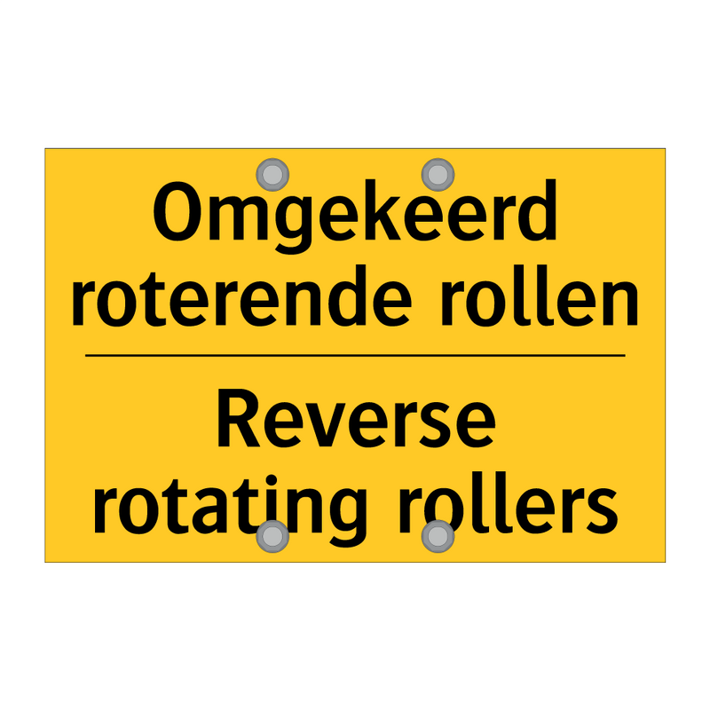 Omgekeerd roterende rollen - Reverse rotating rollers