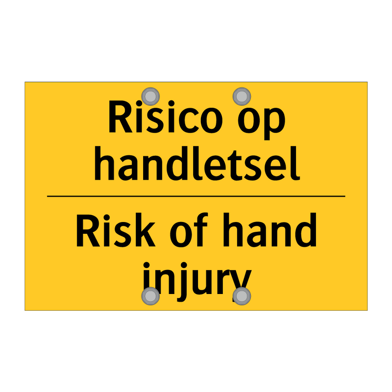 Risico op handletsel - Risk of hand injury & Risico op handletsel - Risk of hand injury