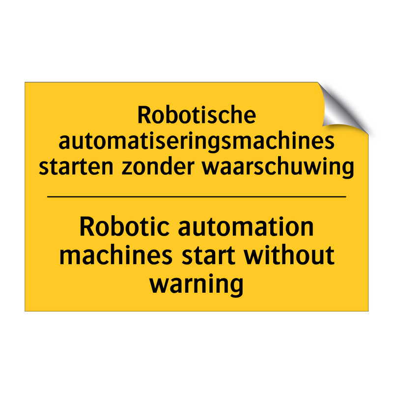 Robotische automatiseringsmachines /.../ - Robotic automation machines start /.../