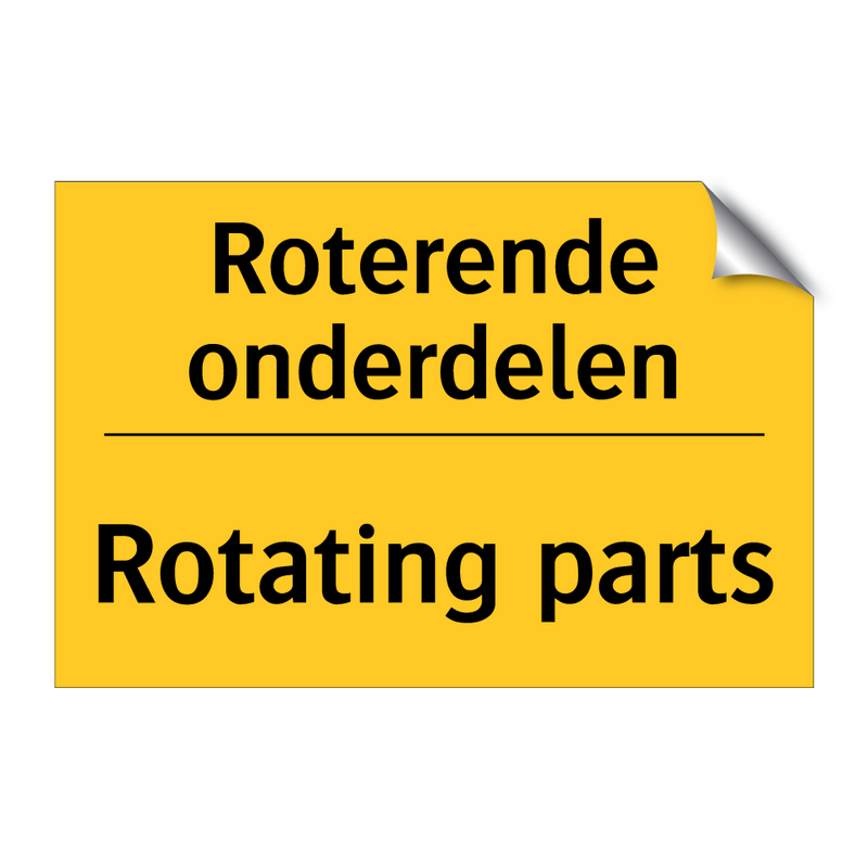 Roterende onderdelen - Rotating parts & Roterende onderdelen - Rotating parts