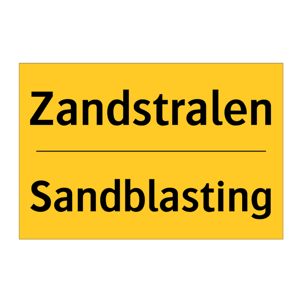 Zandstralen - Sandblasting & Zandstralen - Sandblasting & Zandstralen - Sandblasting