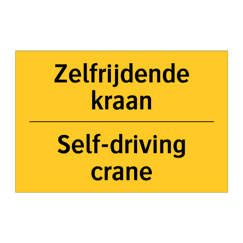 Zelfrijdende kraan - Self-driving crane & Zelfrijdende kraan - Self-driving crane