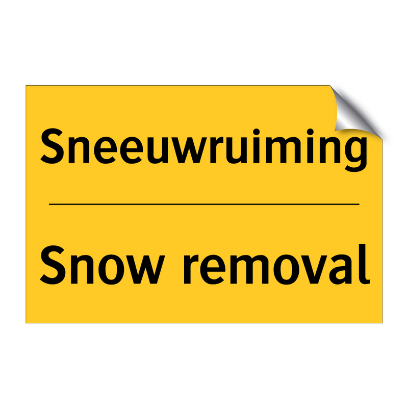 Sneeuwruiming - Snow removal & Sneeuwruiming - Snow removal & Sneeuwruiming - Snow removal