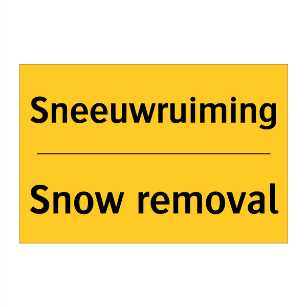 Sneeuwruiming - Snow removal & Sneeuwruiming - Snow removal & Sneeuwruiming - Snow removal