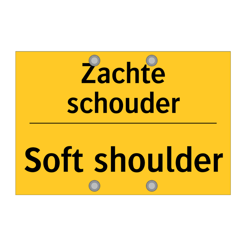 Zachte schouder - Soft shoulder & Zachte schouder - Soft shoulder & Zachte schouder - Soft shoulder