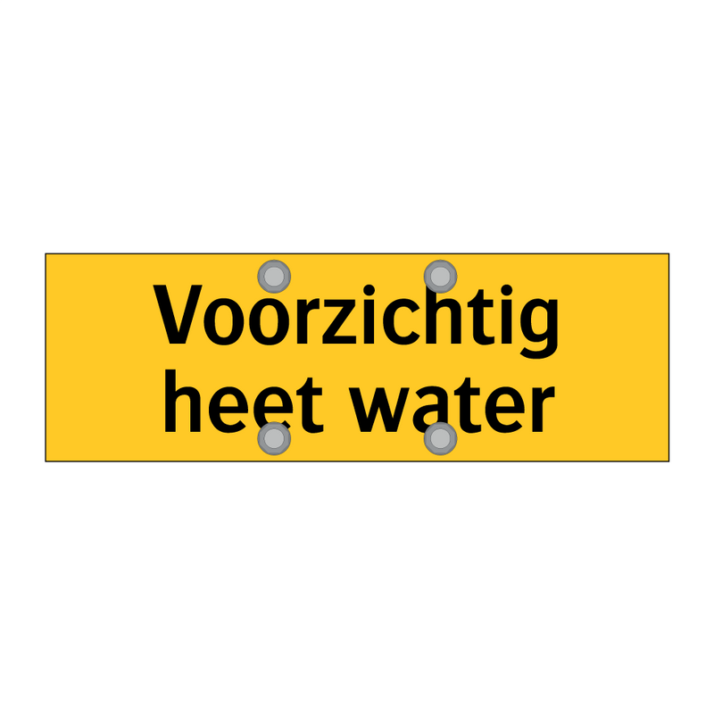 Voorzichtig heet water & Voorzichtig heet water & Voorzichtig heet water