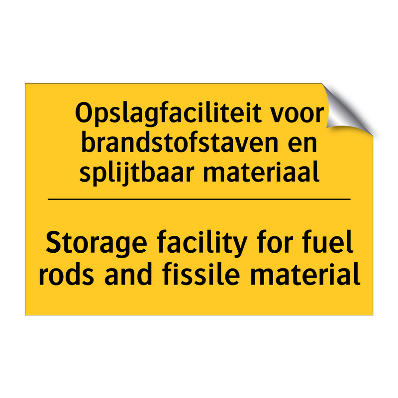 Opslagfaciliteit voor brandstofstaven /.../ - Storage facility for fuel rods /.../