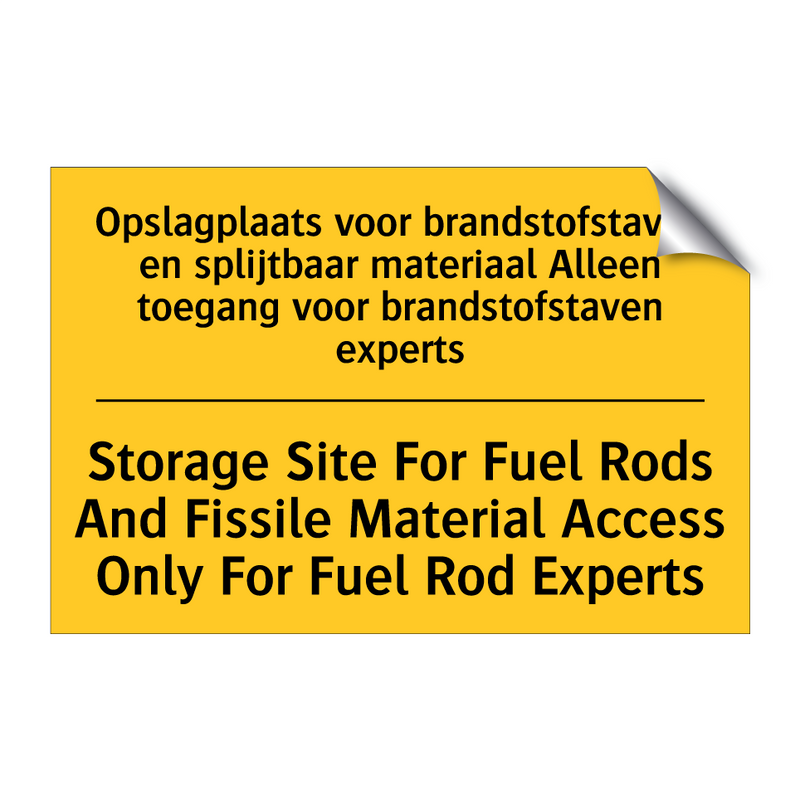 Opslagplaats voor brandstofstaven /.../ - Storage Site For Fuel Rods And /.../