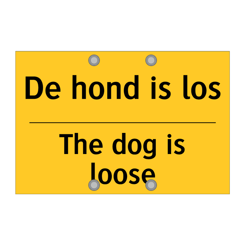 De hond is los - The dog is loose & De hond is los - The dog is loose