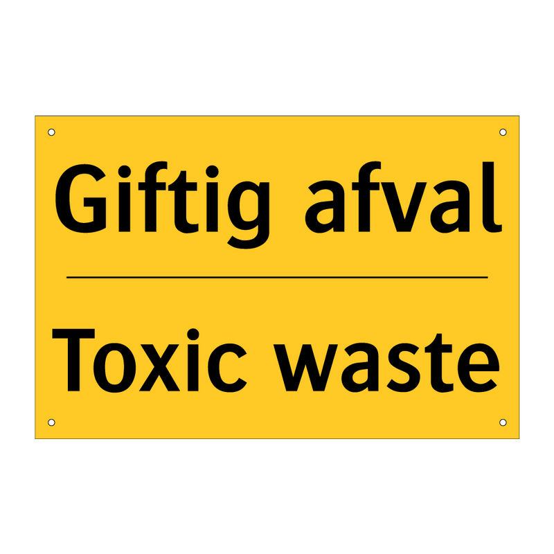 Giftig afval - Toxic waste & Giftig afval - Toxic waste & Giftig afval - Toxic waste