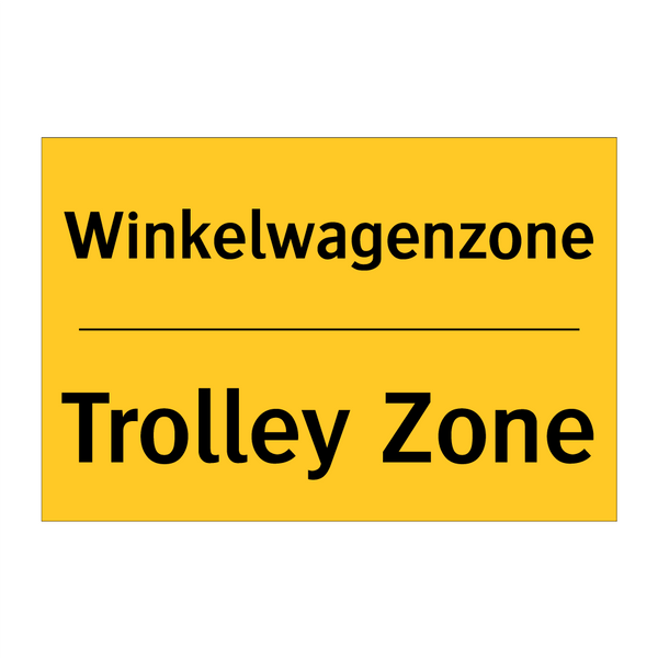 Winkelwagenzone - Trolley Zone & Winkelwagenzone - Trolley Zone & Winkelwagenzone - Trolley Zone