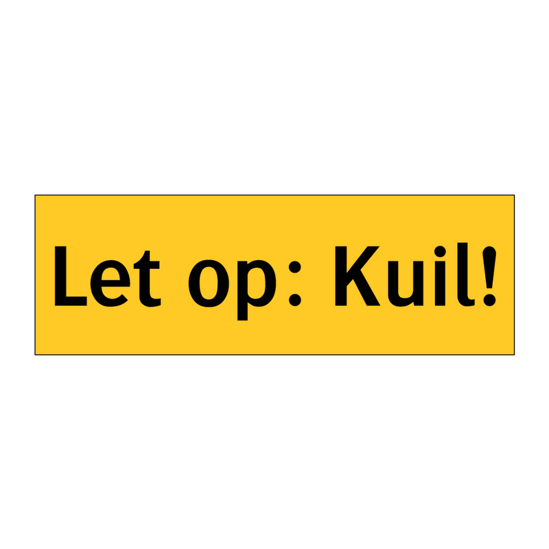 Let op: Kuil! & Let op: Kuil! & Let op: Kuil! & Let op: Kuil! & Let op: Kuil! & Let op: Kuil!