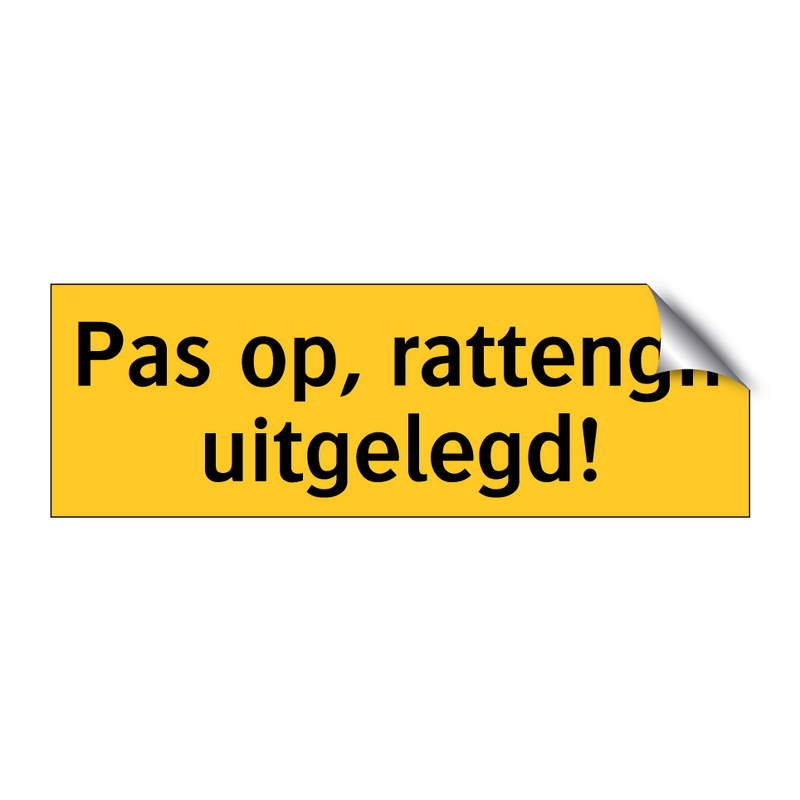 Pas op, rattengif uitgelegd! & Pas op, rattengif uitgelegd! & Pas op, rattengif uitgelegd!