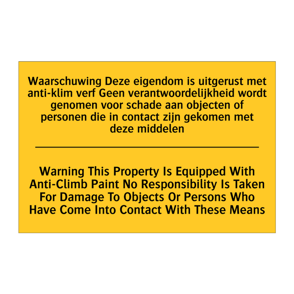 Waarschuwing Deze eigendom is /.../ - Warning This Property Is Equipped /.../