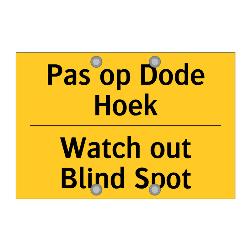 Pas op Dode Hoek - Watch out Blind Spot & Pas op Dode Hoek - Watch out Blind Spot