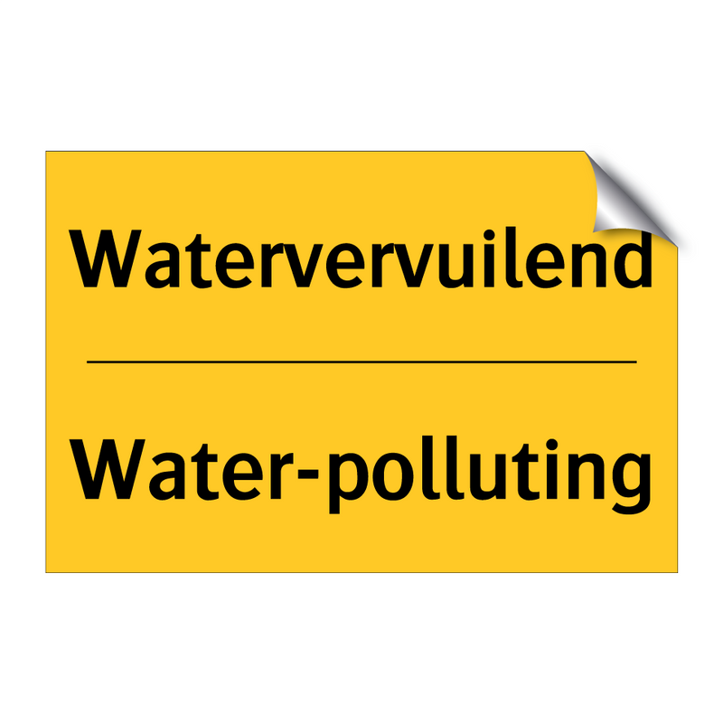 Watervervuilend - Water-polluting & Watervervuilend - Water-polluting