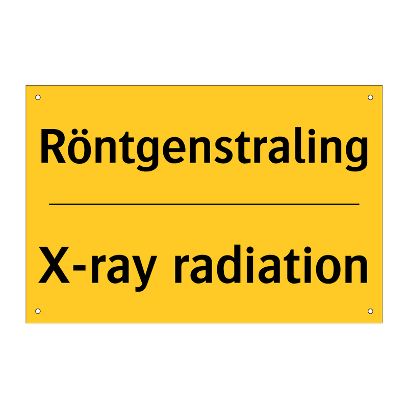 Röntgenstraling - X-ray radiation & Röntgenstraling - X-ray radiation