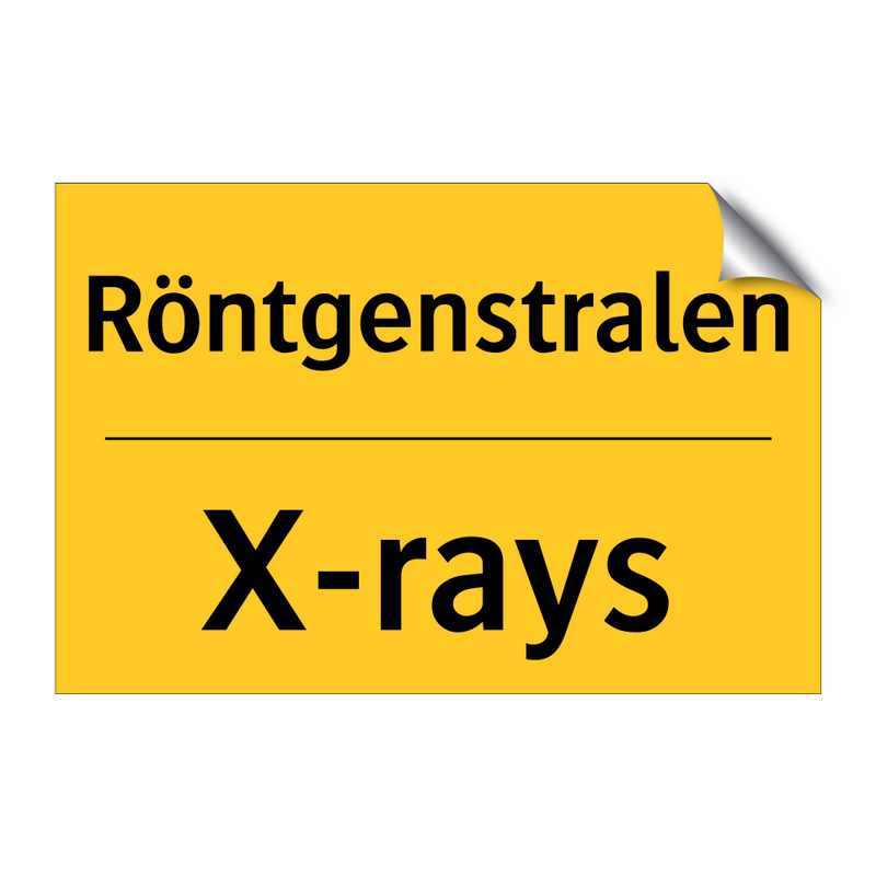 Röntgenstralen - X-rays & Röntgenstralen - X-rays & Röntgenstralen - X-rays