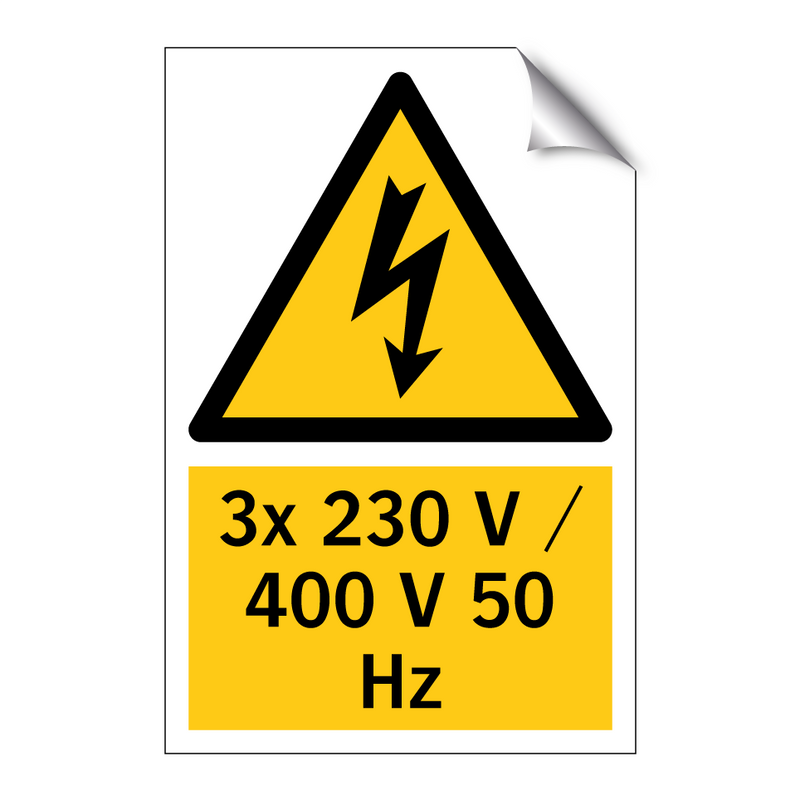 3x 230 V / 400 V 50 Hz