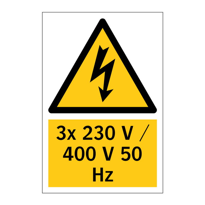 3x 230 V / 400 V 50 Hz