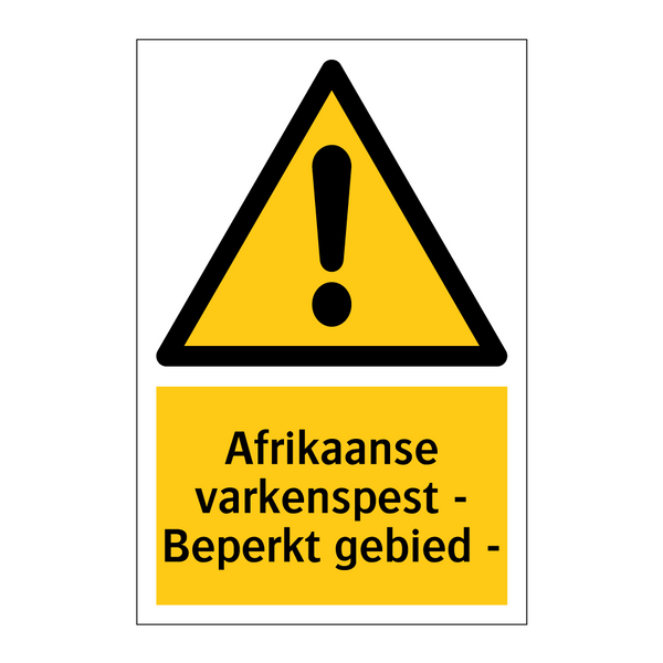 Afrikaanse varkenspest - Beperkt gebied -