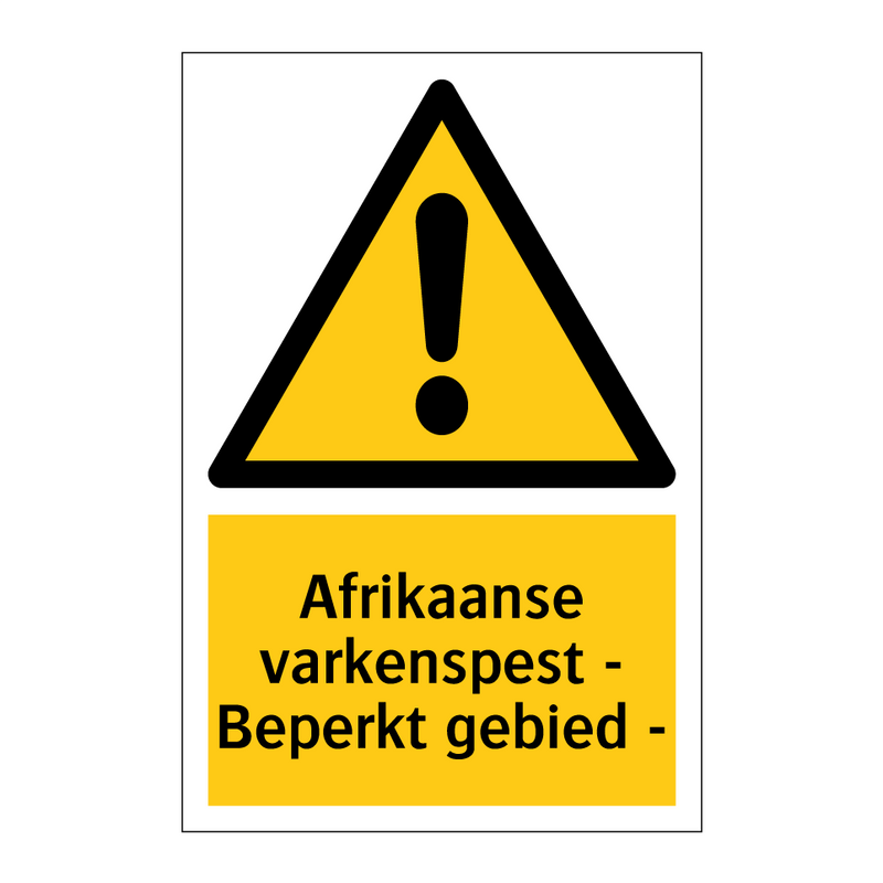 Afrikaanse varkenspest - Beperkt gebied -