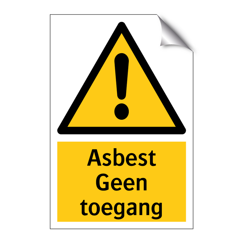 Asbest Geen toegang