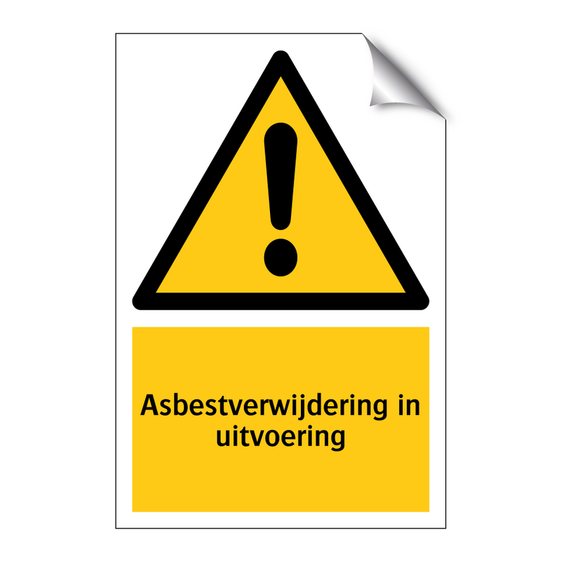 Asbestverwijdering in uitvoering